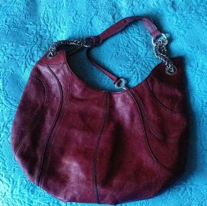 Fossil Fifty-four burgundy purse